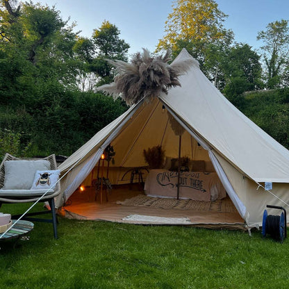 Canvas Bell Tent decorated beautifully 